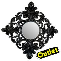 Spiegel barok zwart 60x60